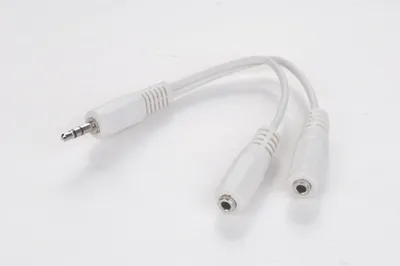 Obrázok produktu pre Redukce jack3,5(M) -> 2x jack 3,5(F), 10cm kabel