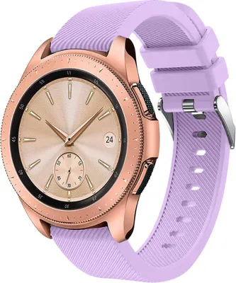Produktbild von Strap-it Samsung Galaxy Watch 42mm Armband Silikon (Lila)
