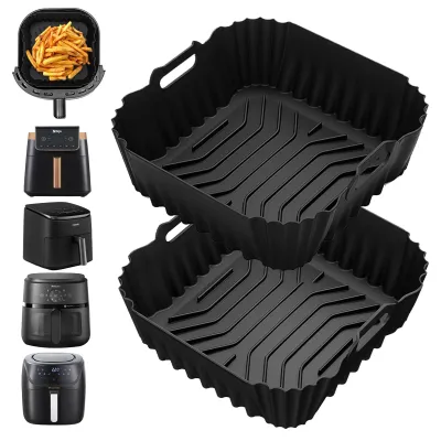 Silikonform für Heißluftfritteusen, 23 cm, für Cosori, Ninja, Philips