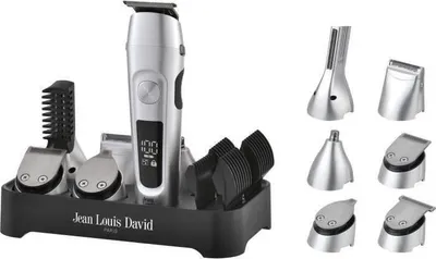 Immagine prodotto di JEAN LOUIS DAVID Ultimate Trimmer 6 in 1 Regolabarba, contorni, precisione, naso/orecchie, capelli e corpo