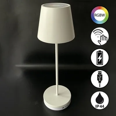 Produktbild von FHL Cosenza 2.0 LED Akku-Outdoorleuchte USB 2,2W RGBW steuerbar dimmbar sandweiß IP44 850337