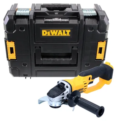 Obrázek produktu pro Akumulátorová úhlová bruska DeWalt DCG 412 NT 18 V 125 mm + TSTAK - bez baterie, bez nabíječky