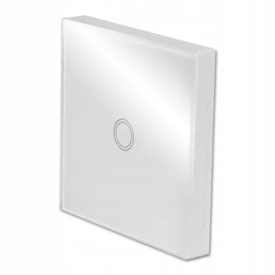 Produktbild von MasterLED RF Touch-Fernbedienung Aufputz Glas weiß 433 MHz für Lichtschalter