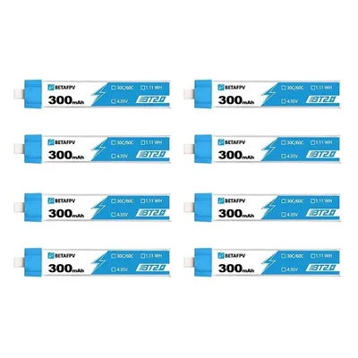 Produktbild von BetaFPV Lipo BT2-0 300mAh 1S 30C HV 8 Stück