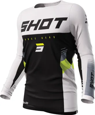 Produktbild von Shot Contact Tracer Motocross Jersey, schwarz/weiß, 2XL