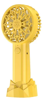 Produktbild von Mini-Handventilator, tragbar, elektrischer USB-Handventilator mit Ständer, für Zuhause, Reisen und Outdoor
