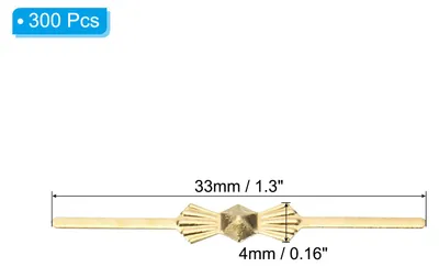 Produktbild von 33mm/1.3" Kronleuchter-Schmetterlingsclips, 300 Stš¹ck Kupfer-Kronleuchter-Verbindungsclips zum Befestigen von Kristallteilen, Kronleuchter-Ersatzteilen, Chrom