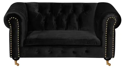 Produktbild von Chesterfield 2 Sitzer Klassische Luxus Barock Rokoko Sofa Leder Couch