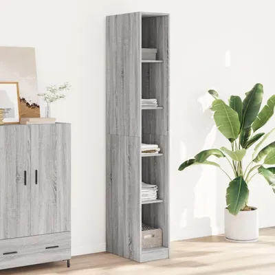 Produktbild von Garderobe in Grau Sonoma - 30x50x200 cm aus Holzwerkstoff