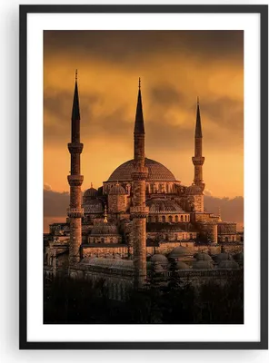 Produktbild von Gerahmtes Poster - Schwarzer Rahmen - Sonnenuntergang istanbul türkei reise - 50x70 cm - Wand Bild - Wanddeko - Wandbilder - Wandposter - Bilderrahmen - Bilder - Kunstdruck - P2BPA50x70-2846