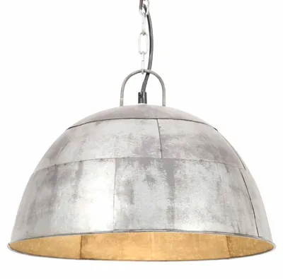 Obrázok produktu pre vidaXL Závesné svietidlo Vintage Industrial Style 25 W strieborné okrúhle 41 cm E27