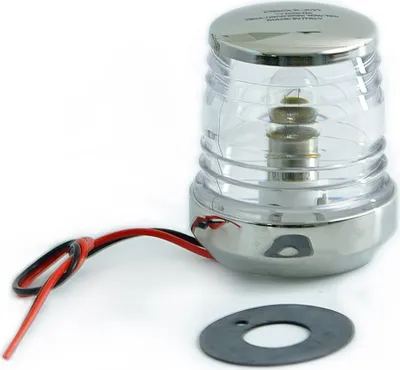 Produktbild von Navigationslaterne Rundumlicht 360° 12V 10W Ankerlicht für Boote, Edelstahl Positionslicht Positionsleuchte