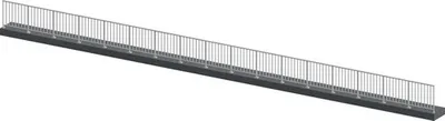 Produktbild von Pertura Geländerset Triton Aluminium taupe Bodenmontage 17 m