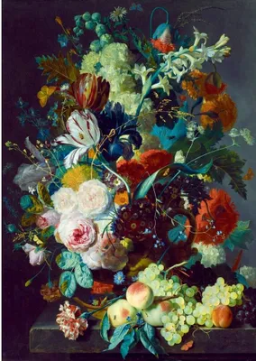 Image de Puzzle Jan van Huysum "Nature morte aux fleurs et aux fruits