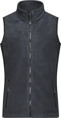 Produktbild von Strapazierfähige Fleece Weste im Materialmix carbon/black, Gr. 4XL