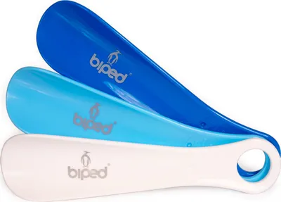 Produktbild von biped 3er Set Schuhanzieher Kunststoff - 18 cm Schuhlöffel -  z1570(sky)