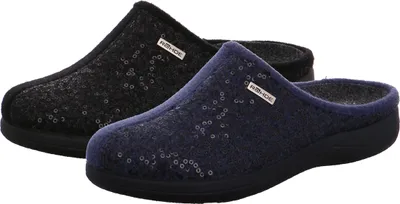 Produktbild von Rohde 6550 Bari Schuhe Damen Hausschuhe Pantoffeln Softfilz Weite G , Größe:36 EU, Farbe:Grau