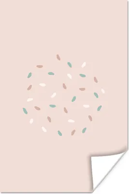 Produktbild von MuchoWow® Poster Sommer - Muster - Pastell 40x60 cm - Plakate für die Wand - Poster Babyzimmer