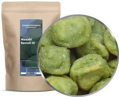 Produktbild von CrackersCompany Wasabi-Ravioli III (Wasabi Ravioli III), ZIP-Beutel 350 g