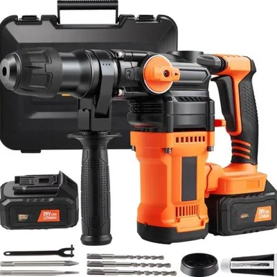 Productafbeelding van Betonboormachine - Inclusief transportkoffer - Met accessoires - 2x accu - 12V