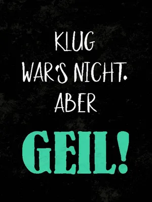 Produktbild von vianmo Holzschild 40x30 cm klug war nicht aber geil