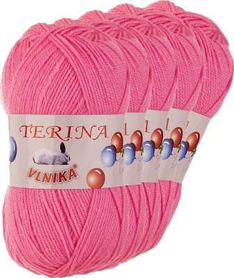 5 x 100g Terina Strickgarn Häkelgarn Wolle Acrylwolle pflegeleicht Farbwahl