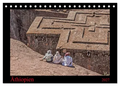 Immagine prodotto di Etiopia (calendario da tavolo 2027, formato DIN A5 orizzontale), calendario mensile CALVENDO