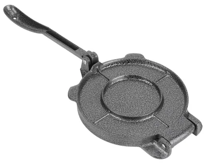 Produktbild von Gusseisen-Tortilla-Maker – Antihaftbeschichtung – Küchenutensil – Langlebig – Durchmesser 16,5 cm