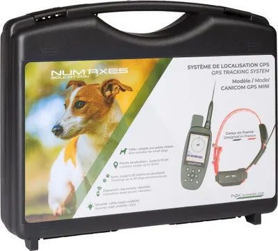 Obrázek produktu pro Sada GPS lokátoru, NUM'AXES CANICOM GPS MINI, lokalizace v reálném čase, pro malé psy, bez funkce výcviku