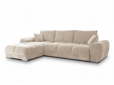 Produktbild von Ecksofa SYDNEY L-Form mit Bettkasten und zusätzlichen Kissen, Vibe 06