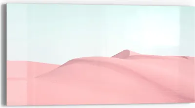 Produktbild von DEQORI Glasbild Echtglas 60x30 cm 'Rosige Stille' Wandbild Bild modern Deko