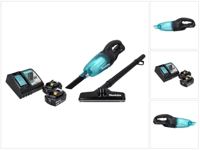 Produktbild von Makita DCL 180 RF B Akku Staubsauger 18 V Schwarz + 2x Akku 3,0 Ah + Ladegerät