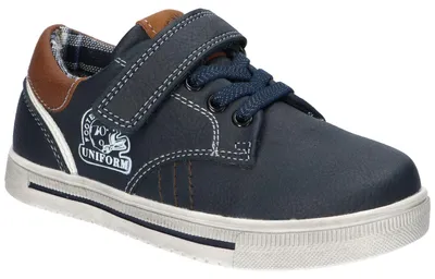 Produktbild von American Club XD179, Kinderschuhe Klettverschluss Leder-Einlegesohle rutschhemmend bequem, Navy 30