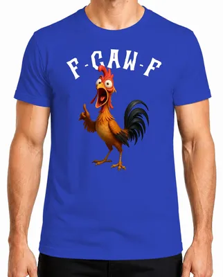 Immagine prodotto di F-GAW-F funny chicken cartoon rooster farm gift meme saying t-shirt da uomo, blu, M