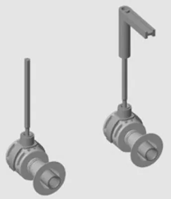 Produktbild von VITRA 316566YP1TE Befestigung-Set Ersatzteil V-Fit 2.0