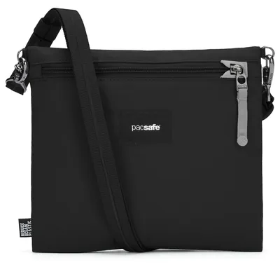 Produktbild von pacsafe Umhängetasche Pacsafe Go Crossbody Pouch Jet Black schwarz