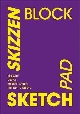 Produktbild von Hahnemühle Skizzenblock Velvet - 185 g/m² - DIN A4 - 40 Blatt