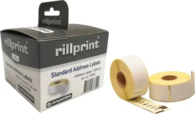 Produktbild von rillprint Rollenetiketten 104 x 159 mm weiß permanent 1 Rolle à 220 Etiketten