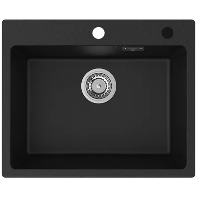 Produktbild von Cecipa MAX granitspüle schwarz 55x45 cm Quarstein, kratzfest, hitzebeständig und pflegeleicht, ideal für Küchenrenovierung