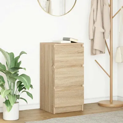 Image de Armoire de rangement avec tiroirs en bois de chêne Sonoma