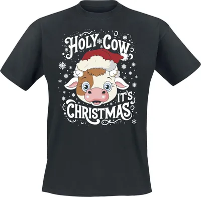 Produktbild von Tierisch T-Shirt Herren Holy Cow schwarz XL