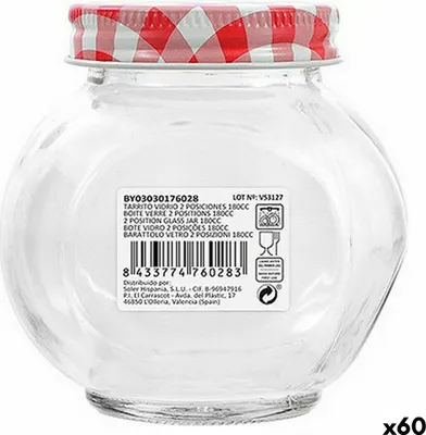 Obrázek produktu pro Skleněná nádoba Mediterraneo 180 ml 8 x 6,1 x 8 cm (60 kusů)