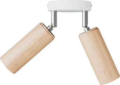Image de Creative Cables - Lampe à 2 spots avec abat-jour Tub-E14 et rosace ronde