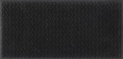 Produktbild von Unyqoos® waschbare rutschfeste Fußmatte 35×75 cm – Anthrazit/Schwarz, Nylonoberfläche mit 100% Nitrilgummi‑Rücken, für Innen & Außen