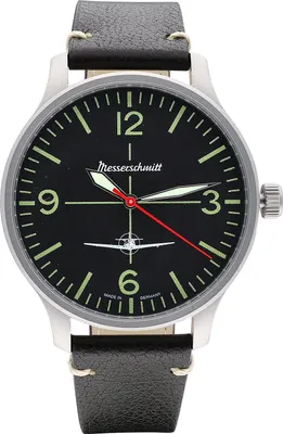 Messerschmitt ME-6332-108 Herren-Fliegeruhr DayDate Schwarz 1