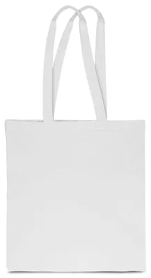 Imagen del producto de Bolsa de tela de algodón, 38 x 42 cm, con asas largas