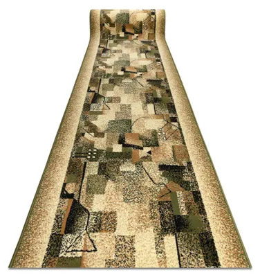 Image de TAPIS DE COULOIR BCF IMPRESJA olive 80 cm vert 80x500 cm