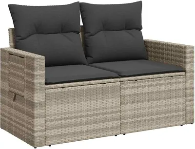 Zdjęcie produktu dla VidaXL 366196, 2 siedz., Ciemny Szary, 110 kg, 1240 mm, 620 mm, 690 mm