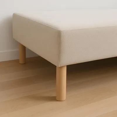 Produktbild von Set mit 4 Holzfüßen, 20 cm hoch, mit Zylindern