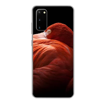 Produktbild von MuchoWow® Handyhülle Schutzhülle Hülle für Samsung Galaxy S20 Flamingo - Federn - Rosa Silikon Softcase Handy Hülle - Bild